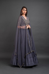 Grey Embellished Lehenga Set_DSC4367-Edit