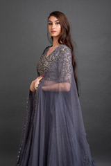 Grey Embellished Lehenga Set_DSC4369-Edit