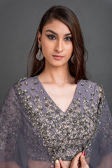 Grey Embellished Lehenga Set_DSC4374-Edit