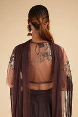 Brown Embellished LehengaDSC00247