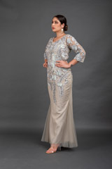 Silver Embroidered Fish Cut Gown_DSC5410-Edit