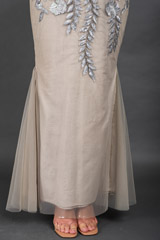 Silver Embroidered Fish Cut Gown_DSC5419