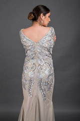 Silver Embroidered Fish Cut Gown_DSC5425-Edit