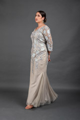 Silver Embroidered Fish Cut Gown_DSC5430-Edit