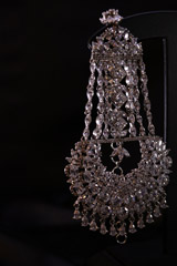 White Zircon Jhoomar Earrings