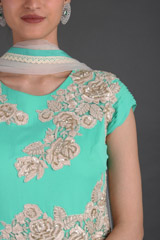 Mint Green Embroidered Anarkali SetIMG_1201