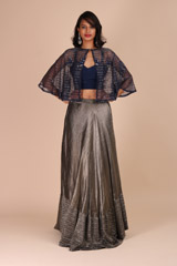Grey Embroidered Top Bottom Set3552_video