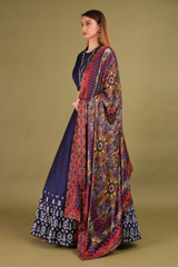 Blue Embellished LehengaDSC00722