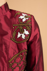 Maroon Embroidered JacketDSC07953