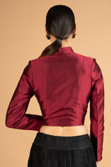 Maroon Embroidered JacketDSC07957