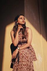 Marsala Leaf Printed Sharara Set1