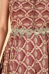 Marsala Leaf Printed Sharara SetDSC07230