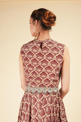 Marsala Leaf Printed Sharara SetDSC07239