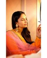 Orange  and Pink Georgette Anarkali Set7