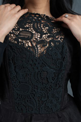 Black Full Sleeve Peplum TopIMG_1873