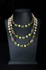 Green Multi Layer NecklaceIMG_0805