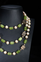 Green Multi Layer NecklaceIMG_0808