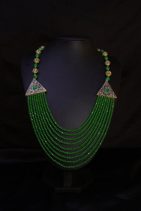 Green Mutli Layer Necklace