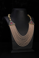 Peach Mutli Layer Necklace SetIMG_9997