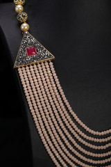 Peach Mutli Layer Necklace SetIMG_9998
