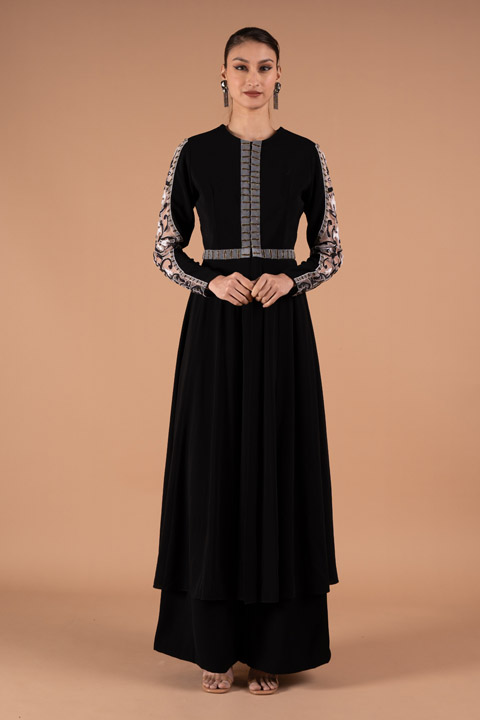 Slit Anarkali with Palazzo Pants