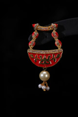 White And Red Kundan SetIMG_1085