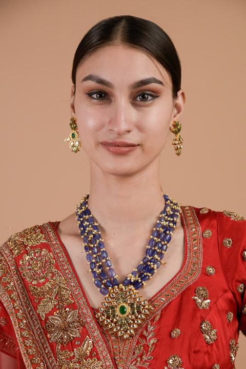 Kundan Pendant Necklace Set