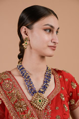 Kundan Pendant Necklace Set_DTR3457