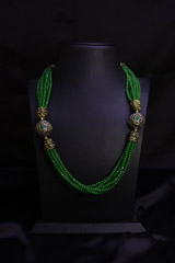Bottle Green Necklace Set