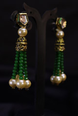 Bottle Green Necklace Set