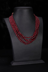 Maroon Multi String NecklaceIMG_9251
