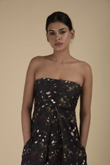 Green Off Shoulder Maxi Dress_DTR8848