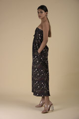 Green Off Shoulder Maxi Dress_DTR8850