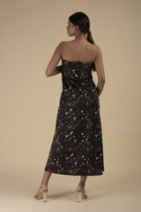 Green Off Shoulder Maxi Dress_DTR8856