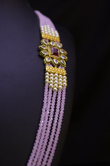 Pink Set with Floral Kundan MotifIMG_9449