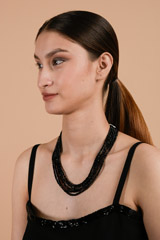 Blue Multi String Necklace_DTR3179