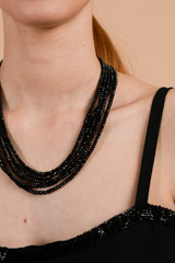 Blue Multi String Necklace_DTR3181