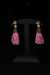 Pink And Purple Beaded Necklace SetIMG_9958