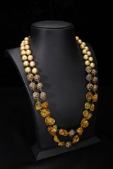 Yellow Multi Layer NecklaceIMG_9066