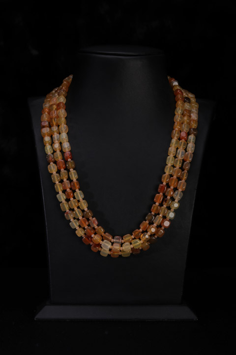 Orange Beaded Necklace