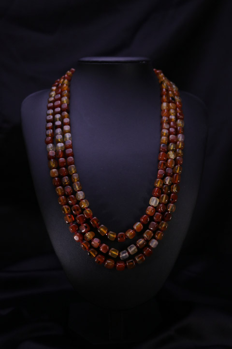 Rust Brown Multi Layer Necklace