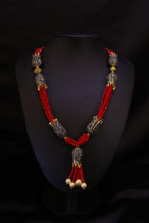Necklace with Lotus Flowers