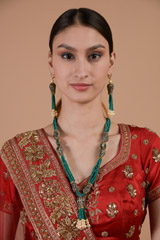 Green Multi Beaded Necklace