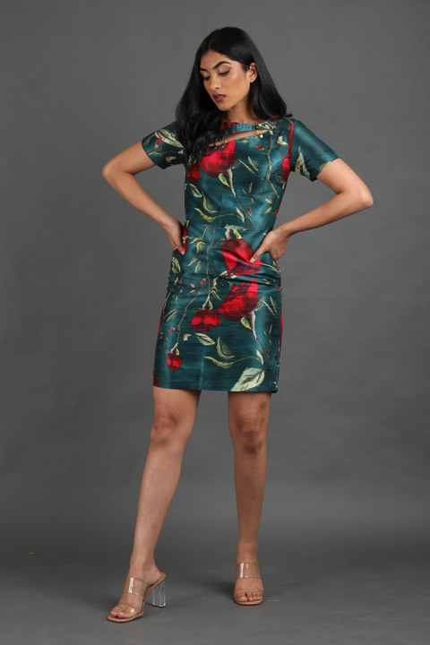 Green Rosebulb Dress