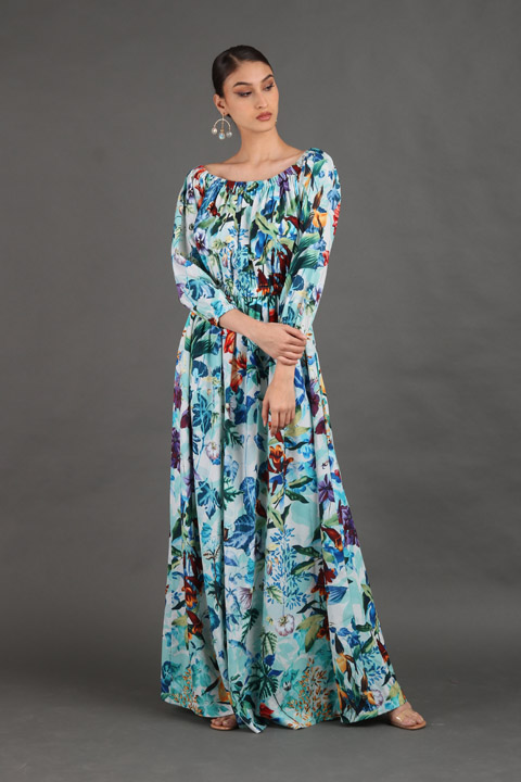 Light Blue Floral Dress