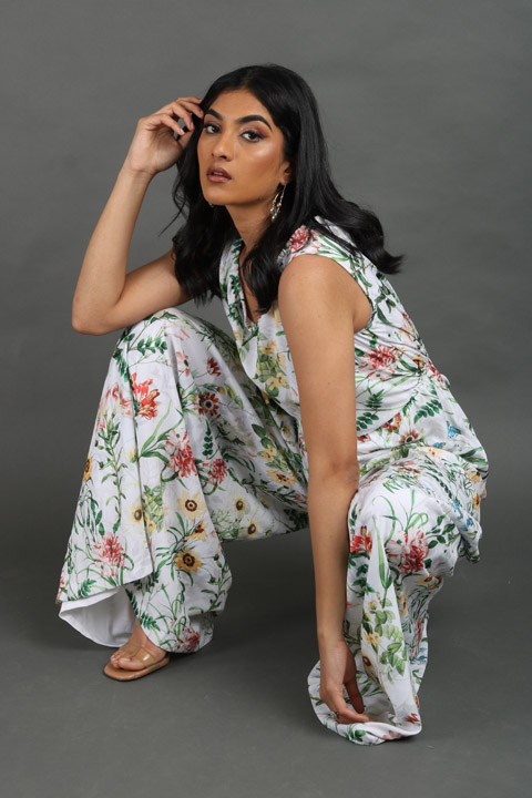 Floral Basket Jumpsuit
