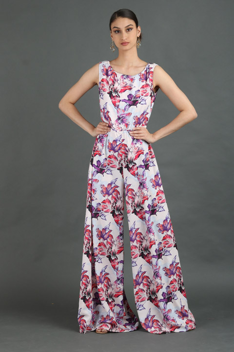 Pink Floral Jumpsuit