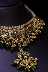 Jadau Set With Red & Green Beads_MG_8783