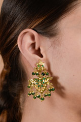 Golden Jadau Necklace Set_DTR3375