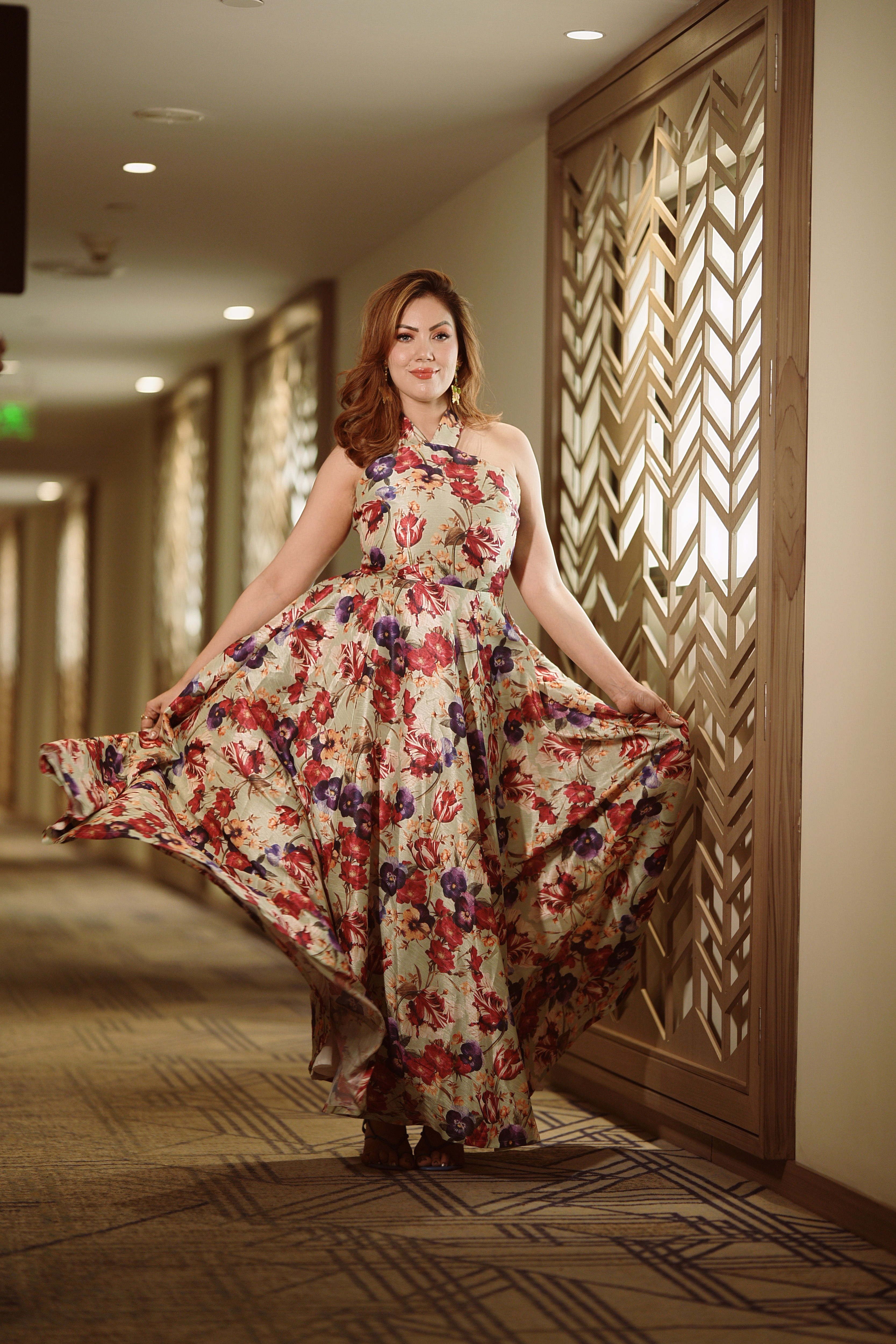 Mint Floral Maxi Dress